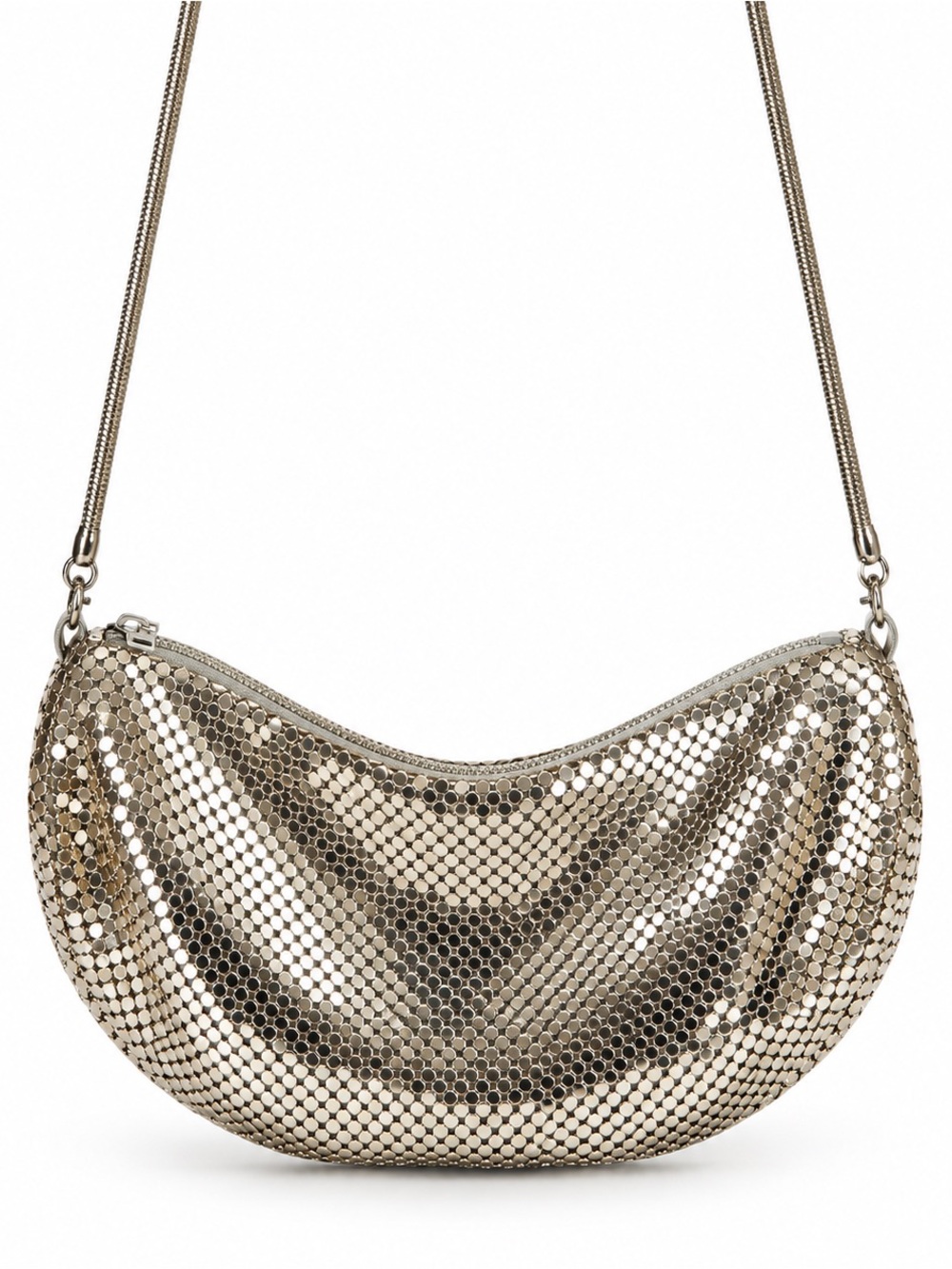 Vintage La Regale Silver  Sequin Crossbody Shoulder Bag